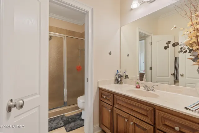 a view of a patio with a tv