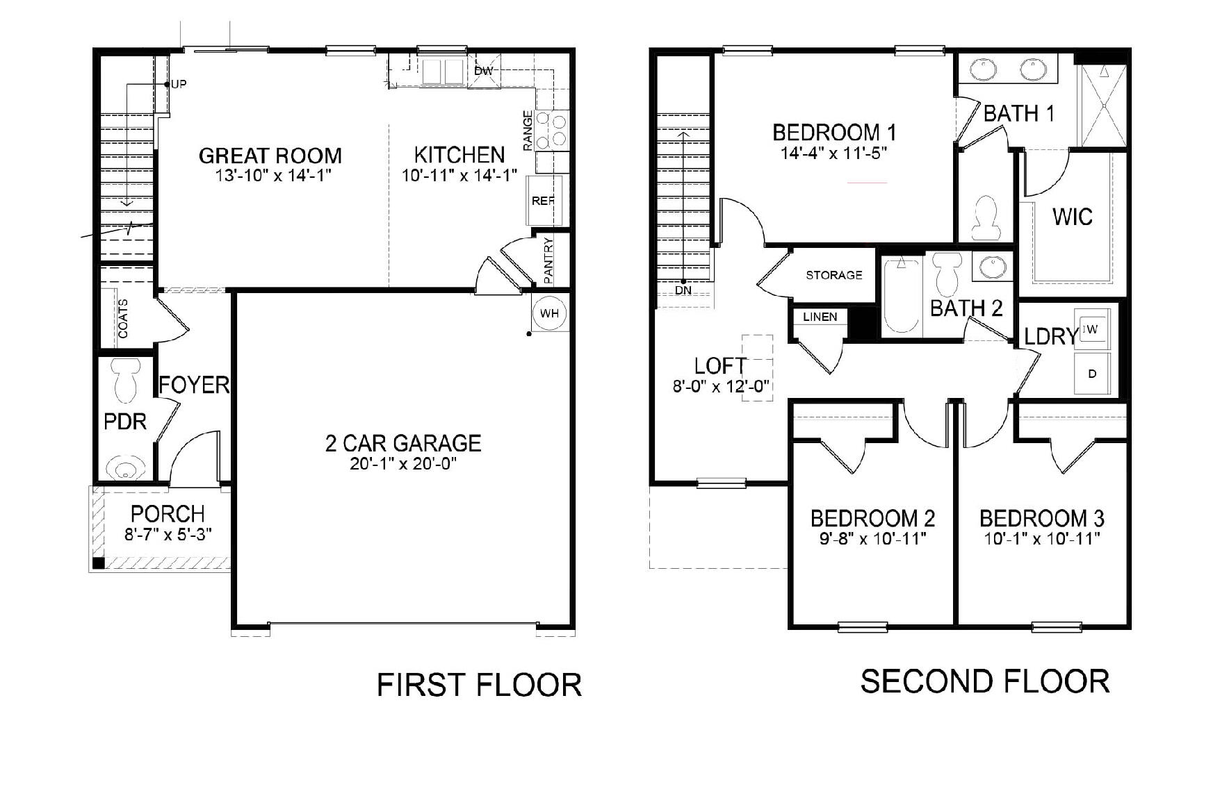 1240 Cherry Grove Greeneville, TN 37745 - Photo 14 of 14 Bennet Floor Plan Both Series