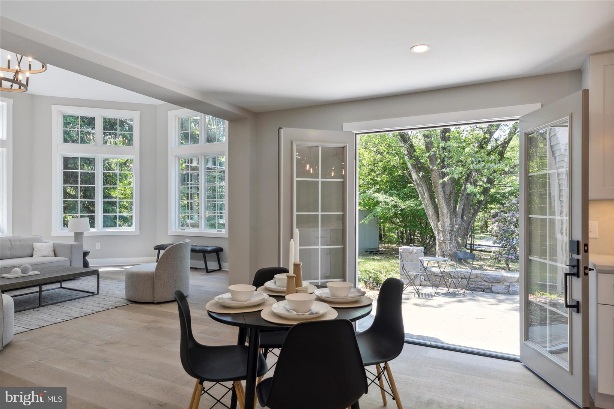 1110 West Valley Road Wayne, PA 19087 - Photo 26 of 91 Breakfast Nook Open to Backyard