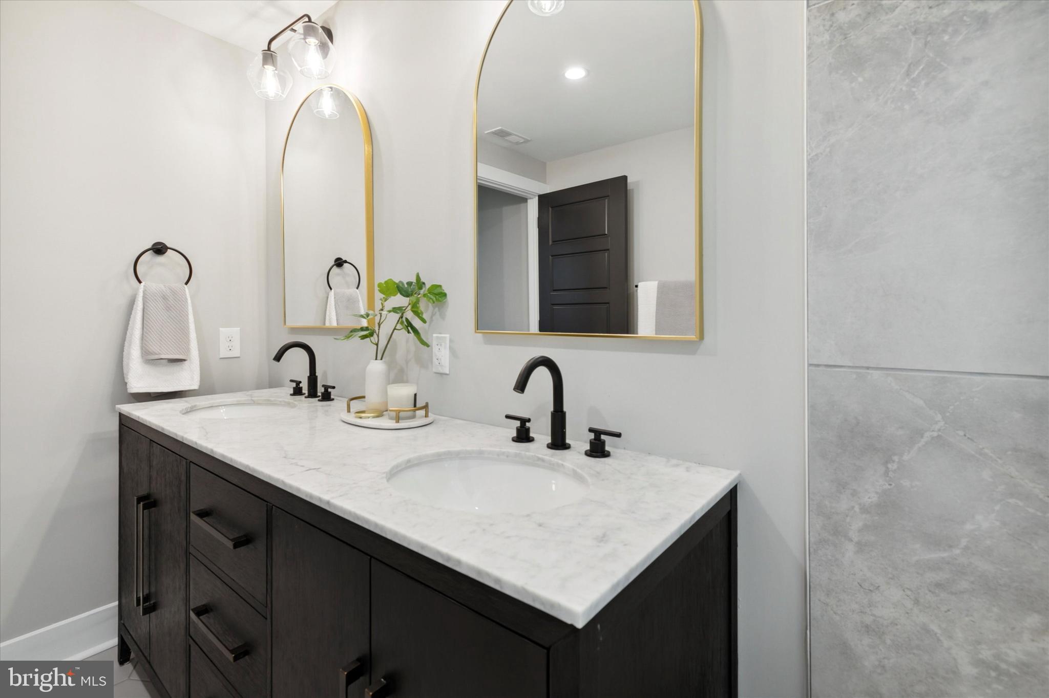 1110 West Valley Road Wayne, PA 19087 - Photo 51 of 91 Double-Sink Vanity with Marble Countertop