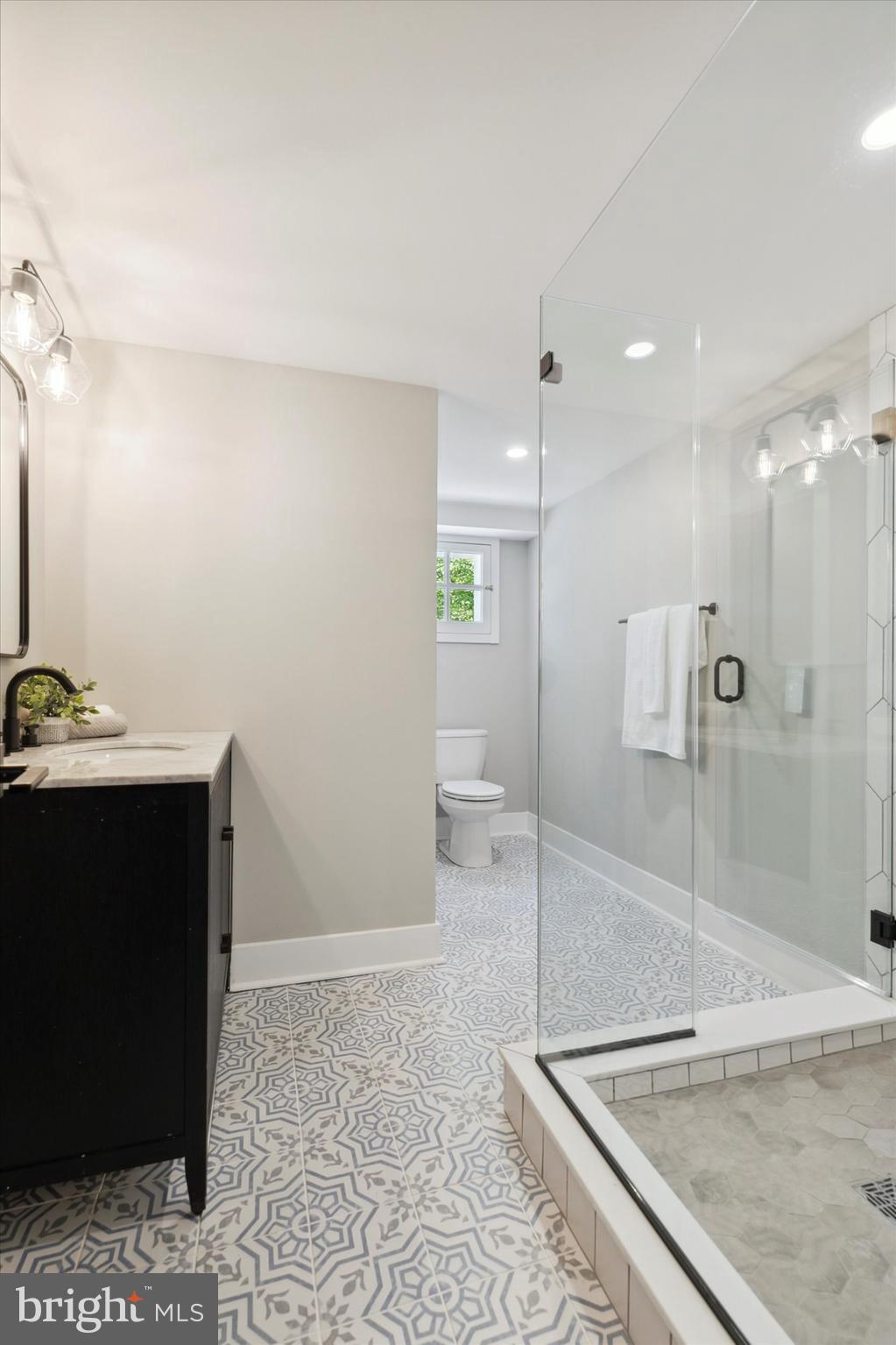 1110 West Valley Road Wayne, PA 19087 - Photo 59 of 91 Full Bathroom with Glass Enclosed Shower