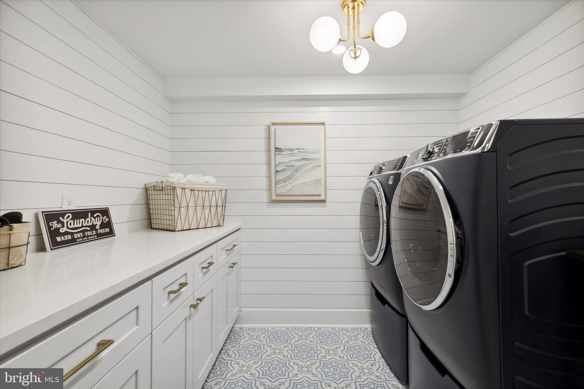 1110 West Valley Road Wayne, PA 19087 - Photo 61 of 91 Laundry Room with Shiplap Accent Wall