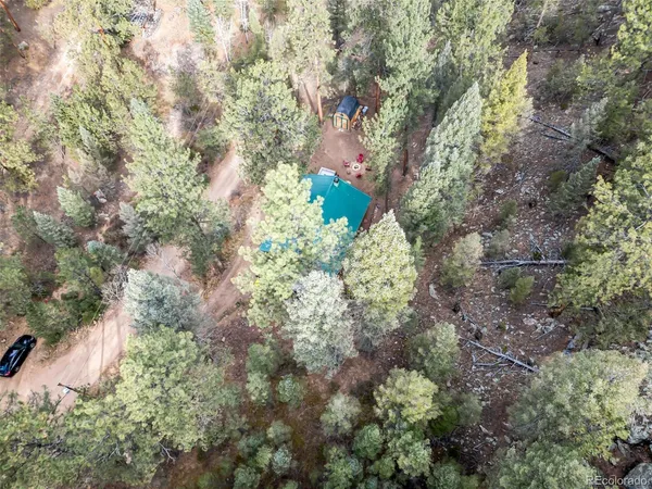 a view of a house with lots of trees