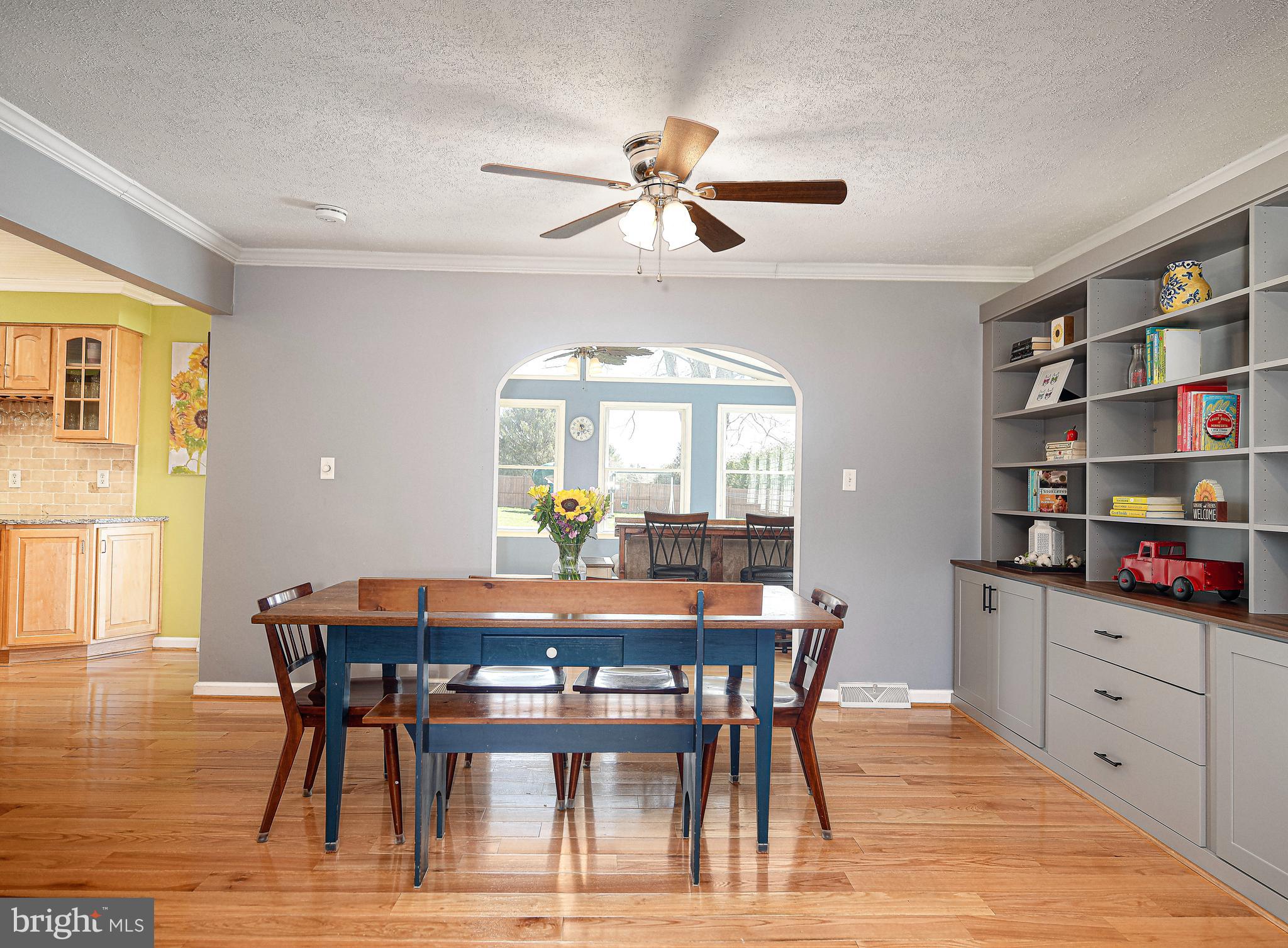 3607 Lord Baltimore Way Monkton, MD 21111 - Photo 12 of 60 Dining room with ceiling fan & crown molding