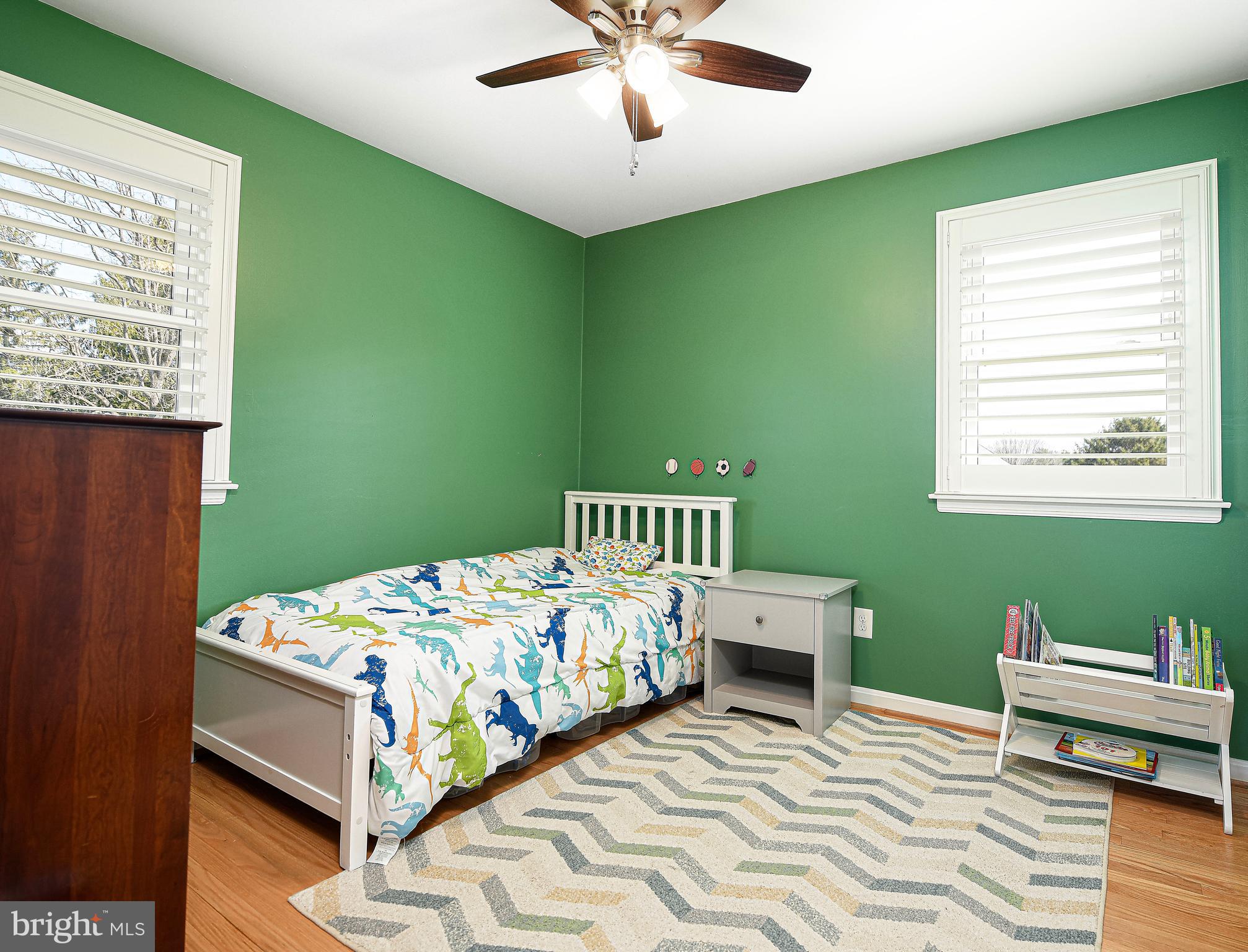 3607 Lord Baltimore Way Monkton, MD 21111 - Photo 29 of 60 Bedroom 3 with ceiling fan & hardwood