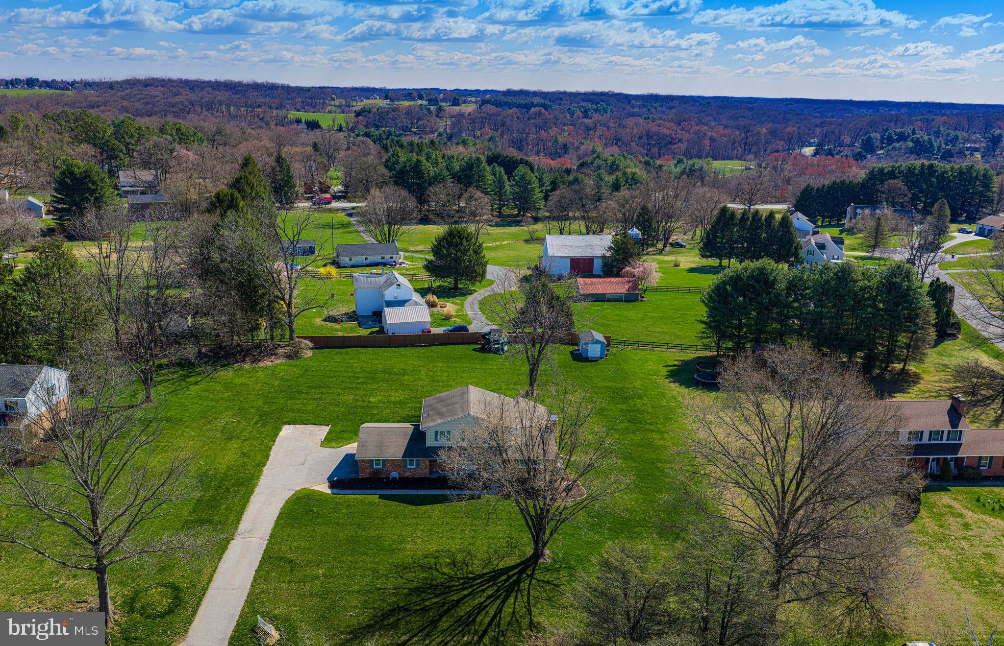 3607 Lord Baltimore Way Monkton, MD 21111 - Photo 56 of 60 Aerial view of long driveway & parking