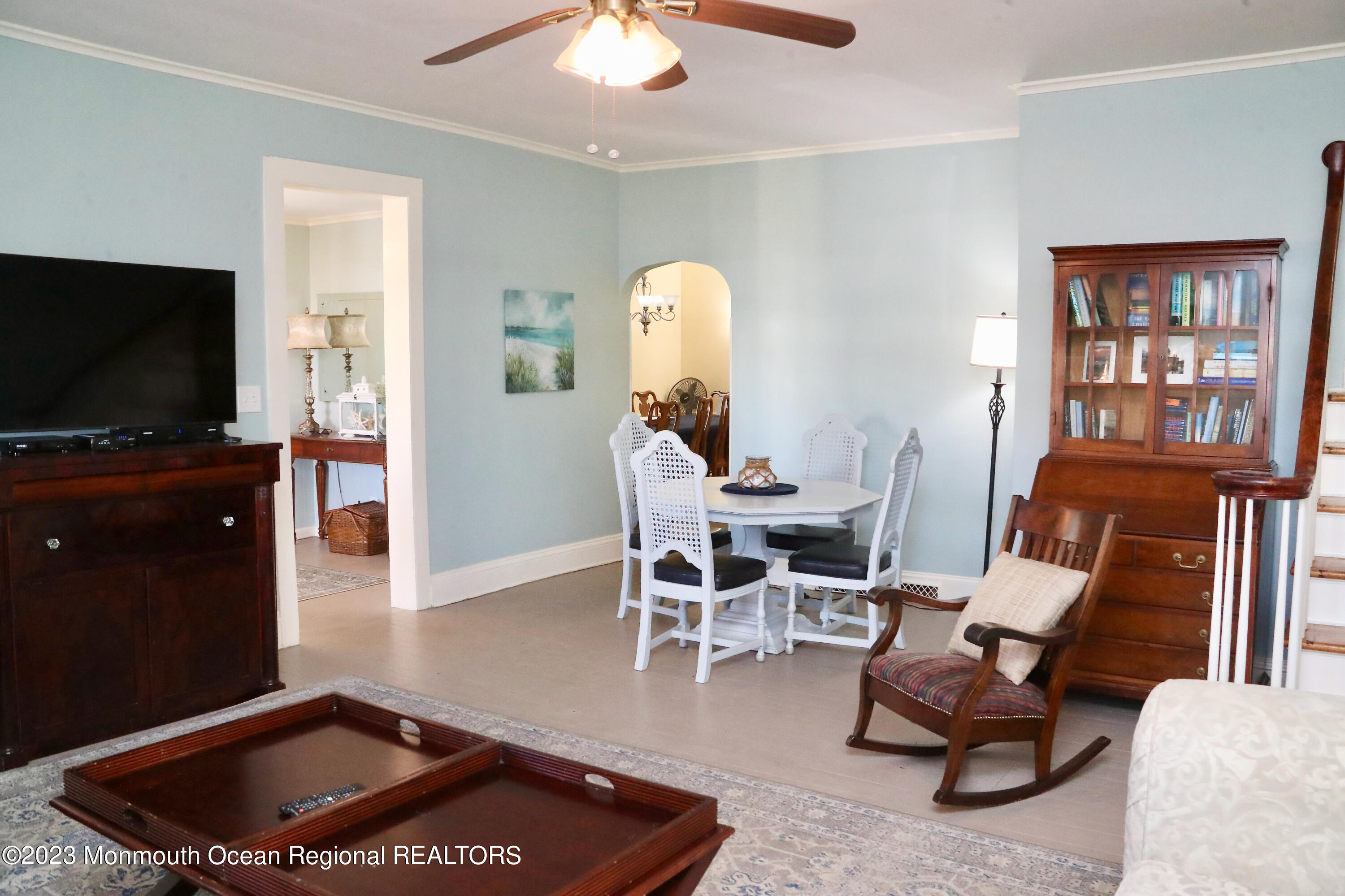 38 Ocean Pathway Ocean Grove, NJ 07756 - Photo 10 of 32 a living room with furniture and a flat screen tv