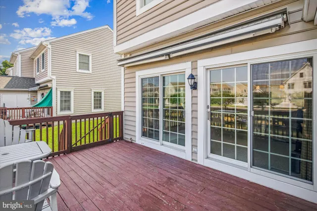 a view of a house with a large window