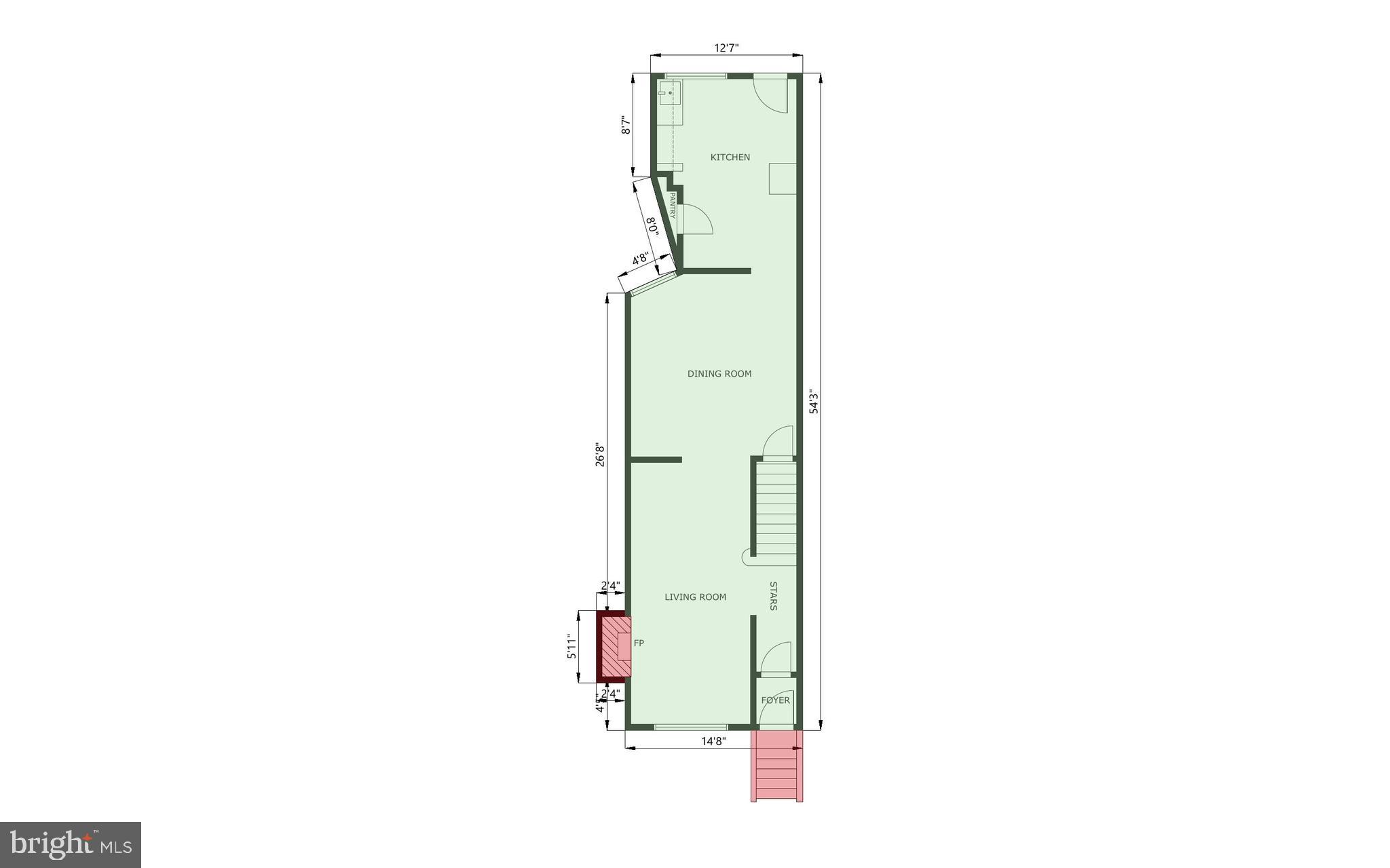 2453 McCulloh Street Baltimore, MD 21217 - Photo 18 of 20 a picture of a floor plan