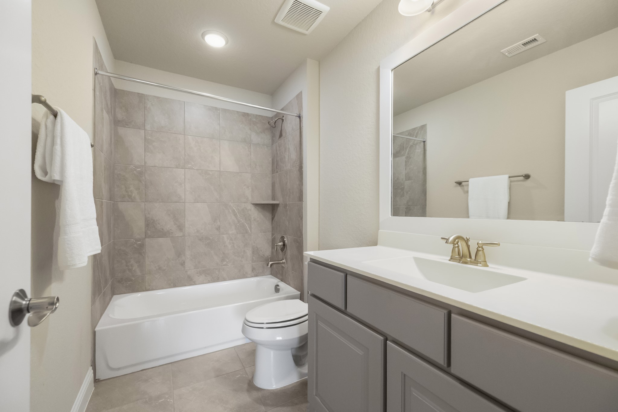 7502 Windsor Park Court Spring, TX 77379 - Photo 35 of 50 a bathroom with a sink a toilet and shower