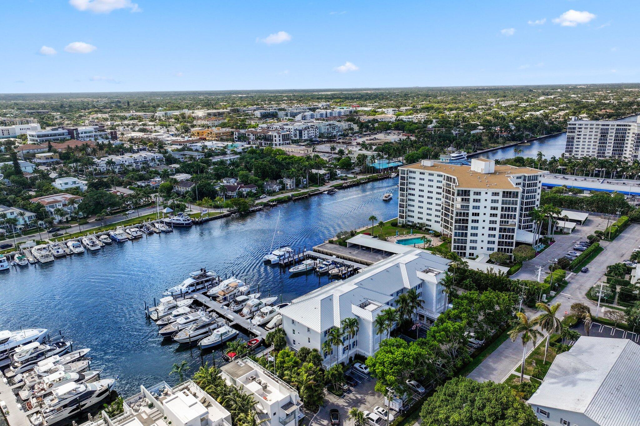 100 Mac Farlane Drive, Unit 3D Delray Beach, FL 33483 - Photo 47 of 57 an aerial view of a city with lake view