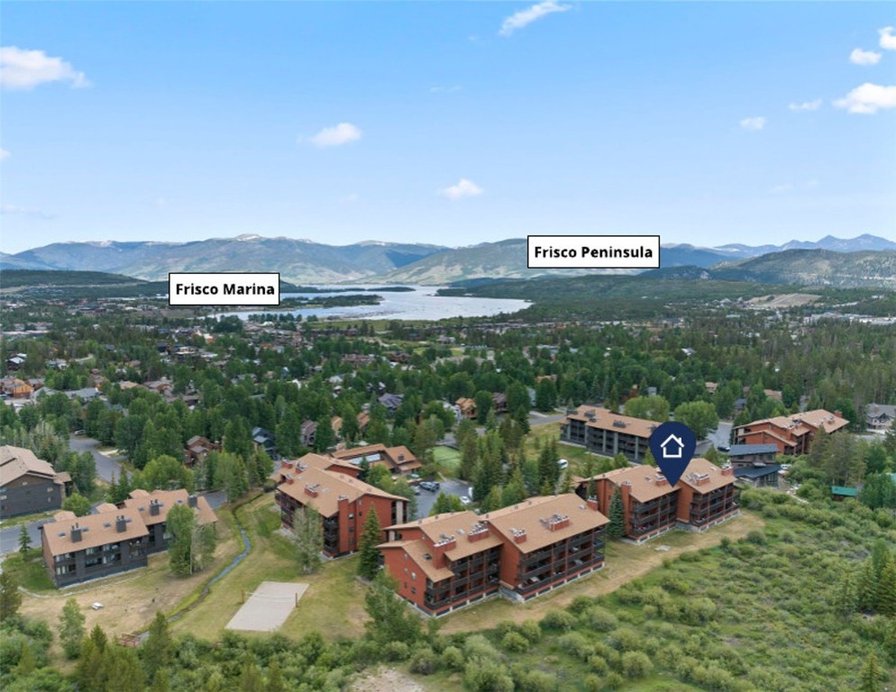 570 Bills Ranch Road, Unit 325 Frisco, CO 80443 - Photo 26 of 30 a view of a lake with couches and city view