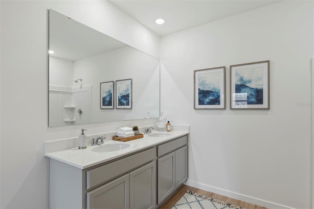 2123 Red Rock Road New Smyrna Beach, FL 32168 - Photo 9 of 14 a bathroom with a sink and a mirror