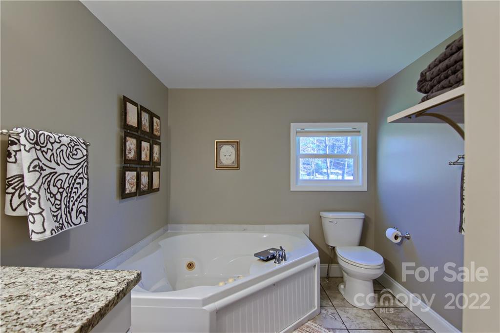 20 Cascade Village Road, Unit 2 Pisgah Forest, NC 28768 - Photo 20 of 36 a bathroom with a toilet a sink and a bathtub