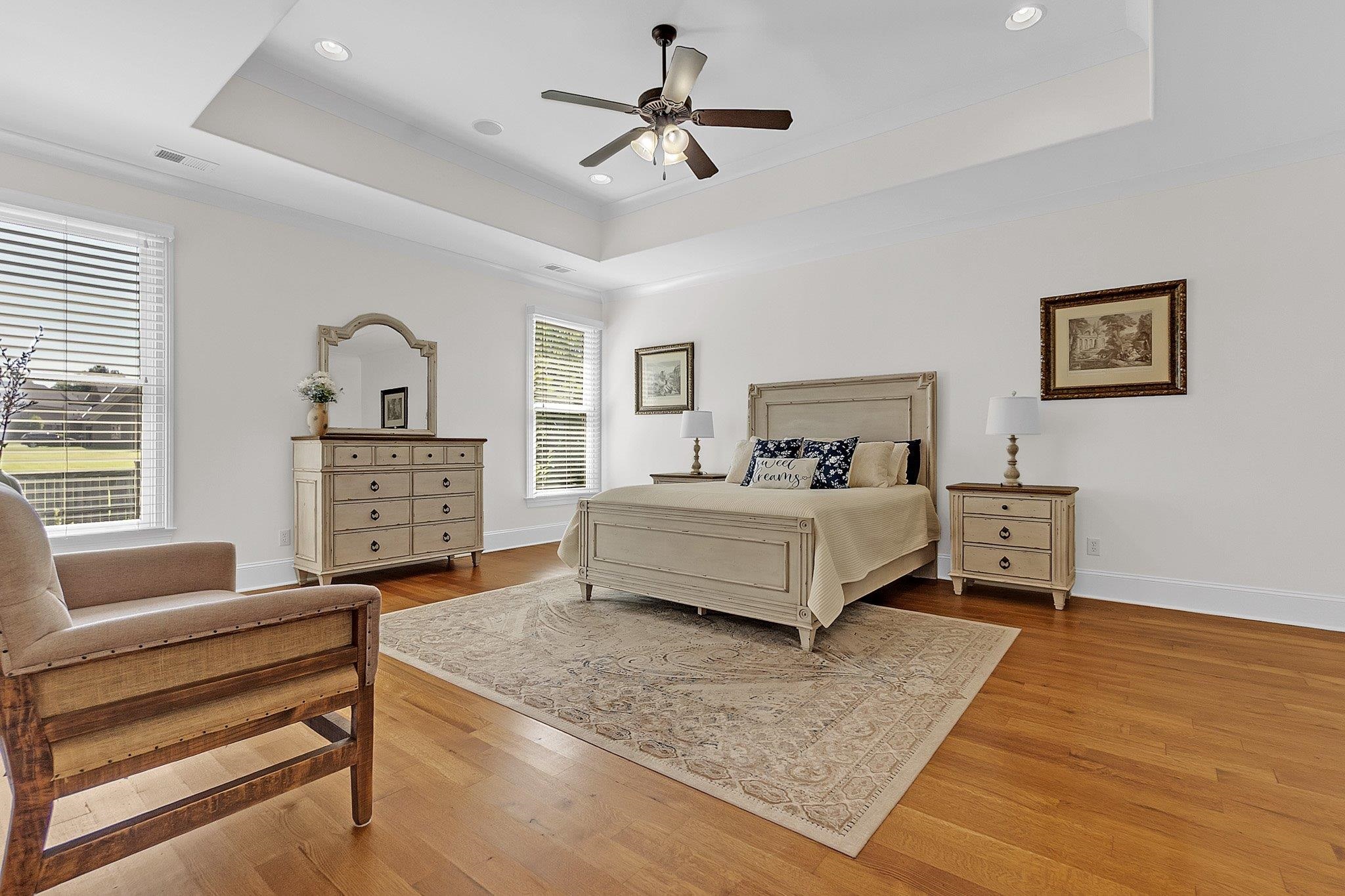 3246 North Hartwell Ridge Drive Collierville, TN 38017 - Photo 21 of 40 Spacious room featuring a tray ceiling with recessed lighting and a ceiling fan