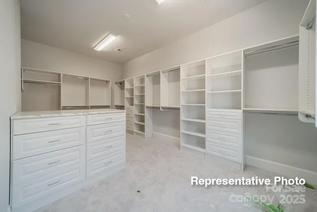 a view of walk in closet