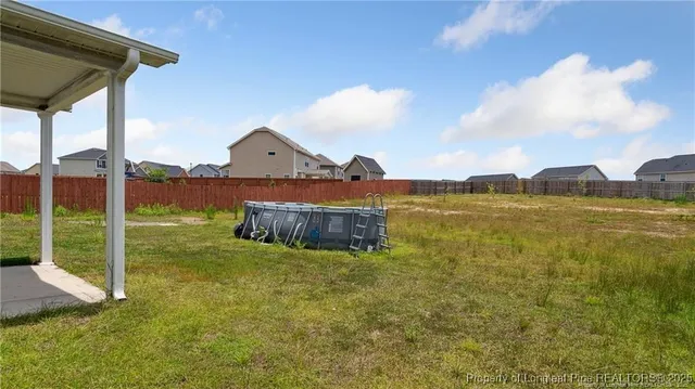 a view of a lake with a city