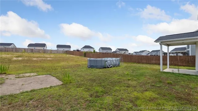 a house view with a garden space