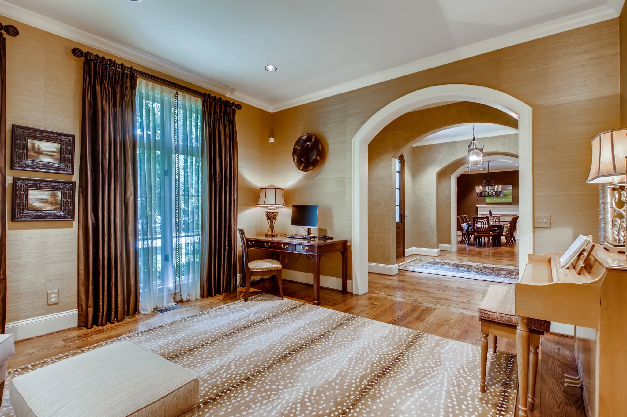 3919 Dorcas Drive Nashville, TN 37215 - Photo 16 of 40 a bedroom with a bed and wooden floor