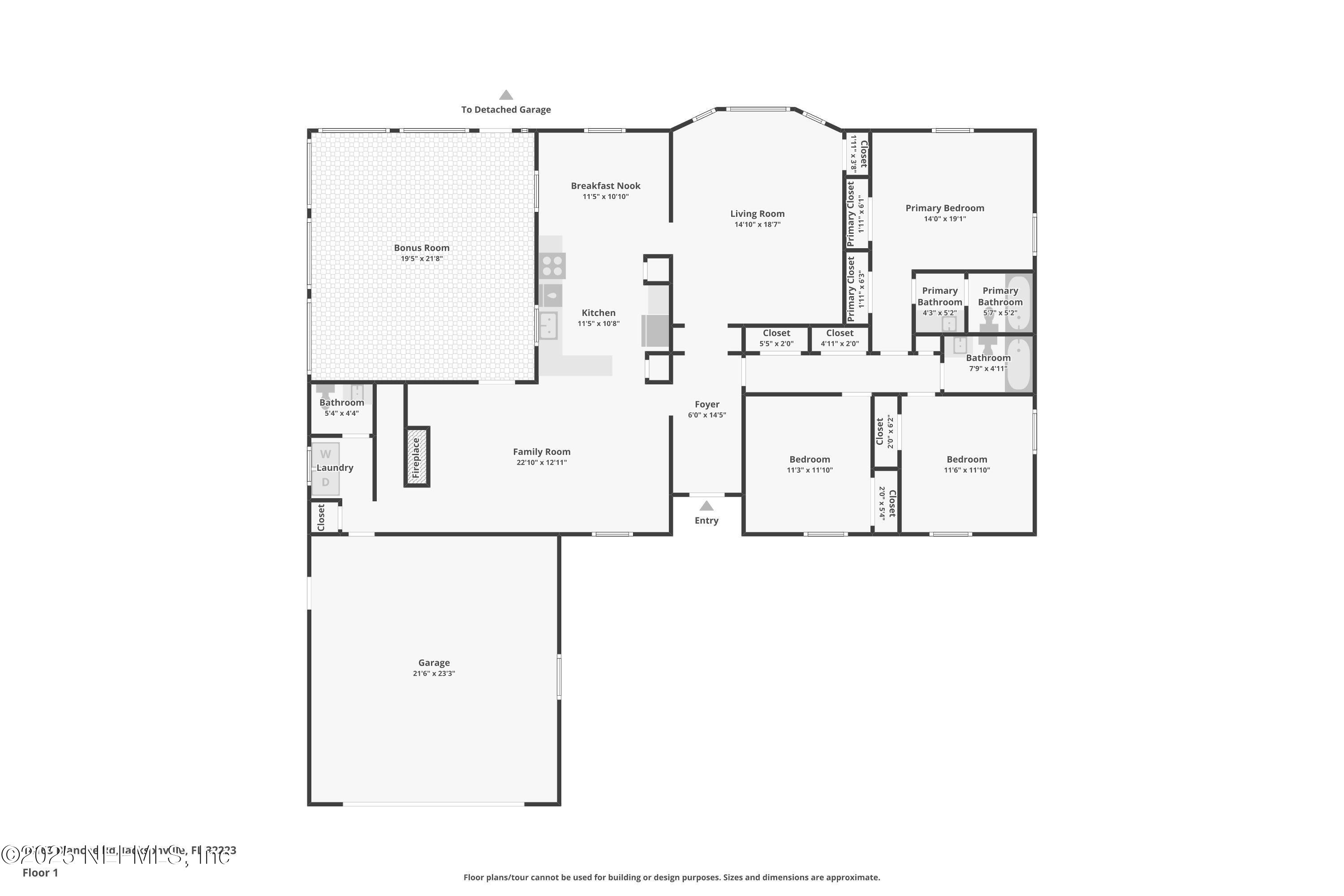 14163 Blanche Road Jacksonville, FL 32223 - Photo 57 of 58 House Floorplan