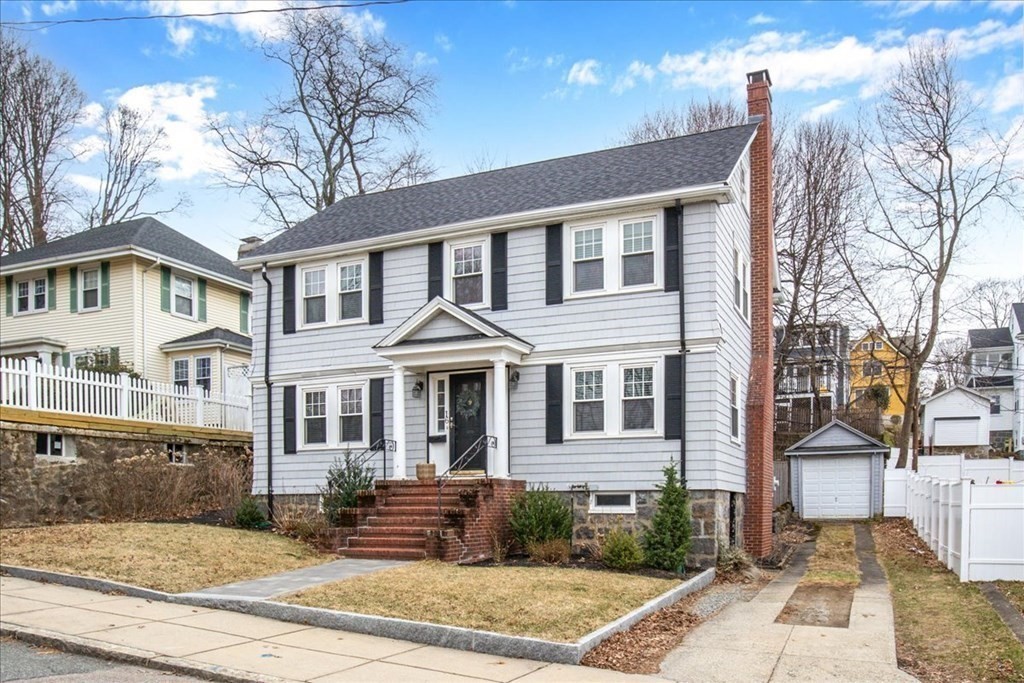 16 Sturges Road Boston, MA 02132 - Photo 30 of 34 a front view of a building and trees