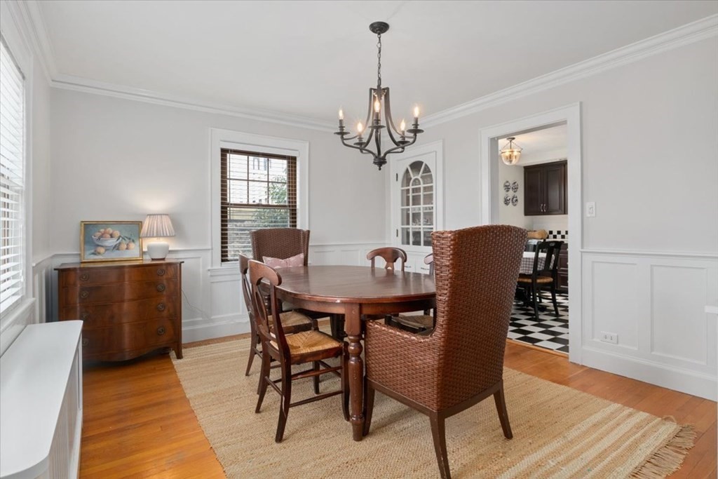 16 Sturges Road Boston, MA 02132 - Photo 9 of 34 a view of a dining room with furniture window and wooden floor