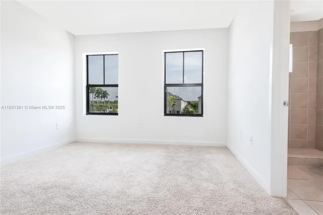 a view of an empty room