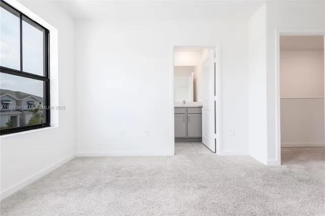 a view of an empty room