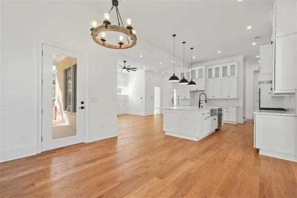 a view of an empty room