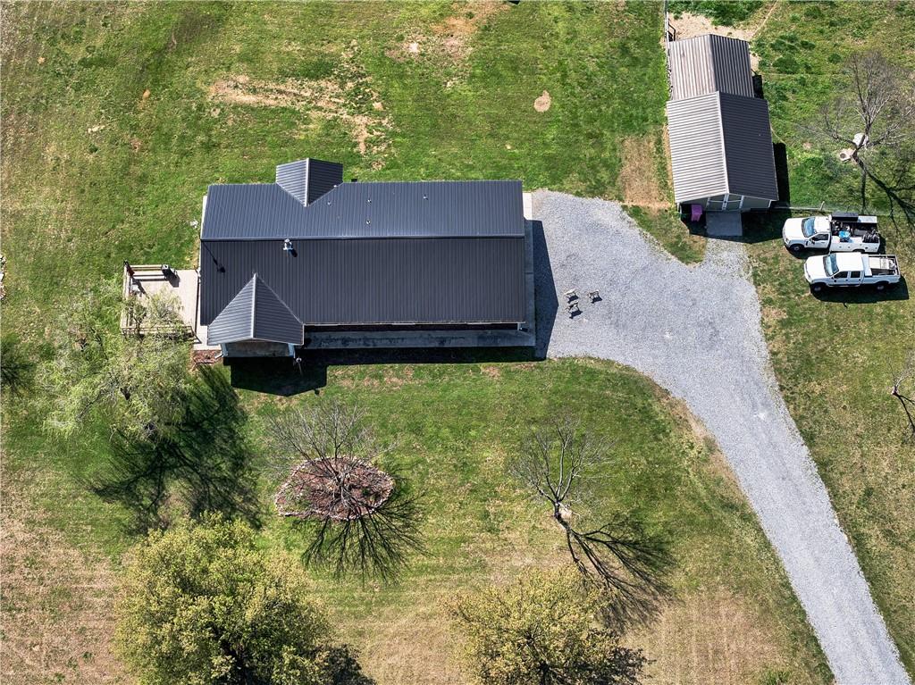 249 Cooper Road Southeast Calhoun, GA 30701 - Photo 52 of 62 an aerial view of a house with garden space and a patio
