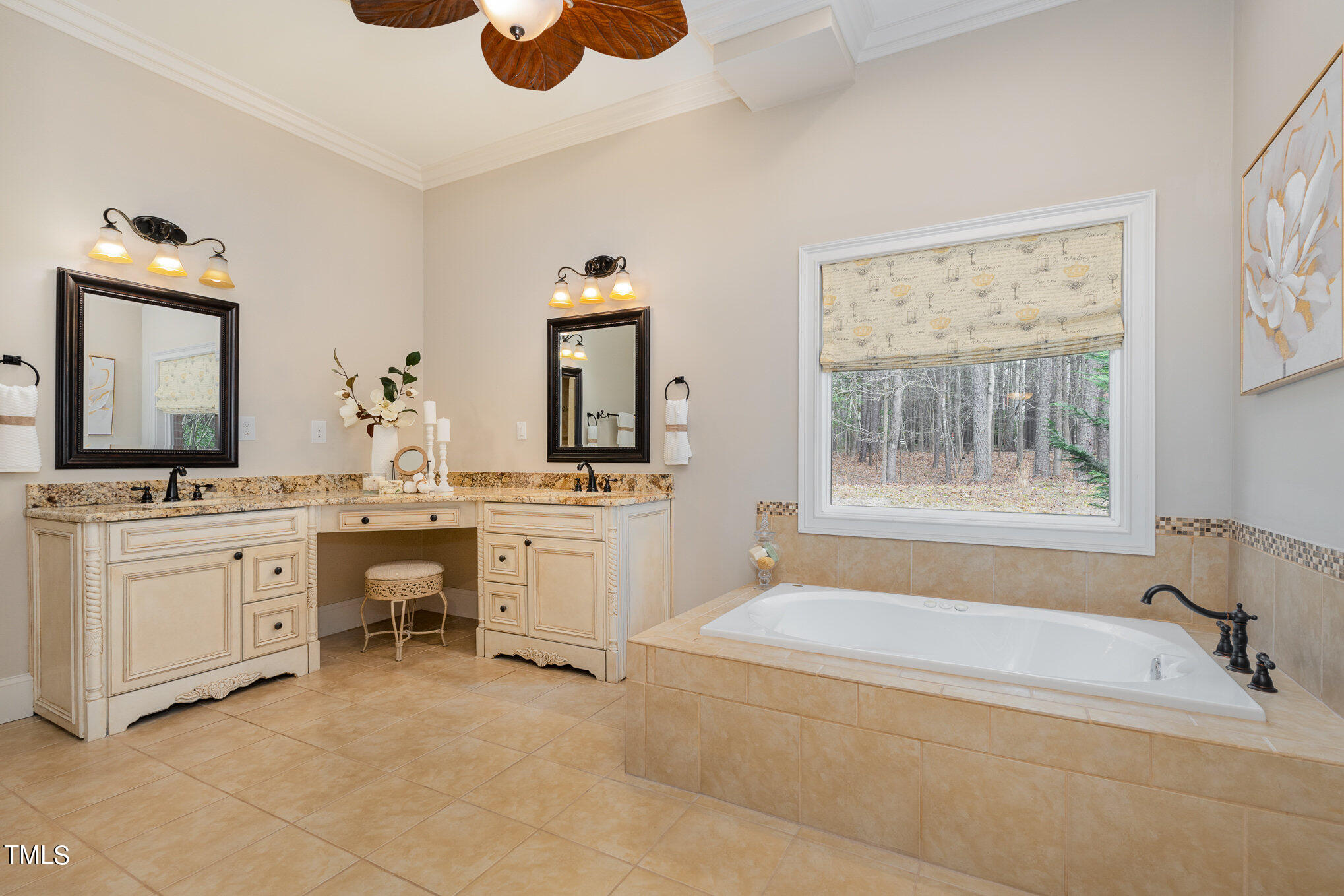 8404 Smith Road Apex, NC 27539 - Photo 12 of 19 Dual sink vanity, garden tub and separate tile shower