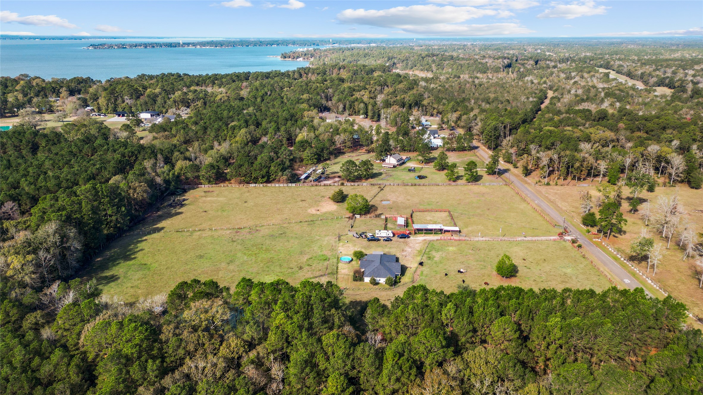 245 Alabama Point Livingston, TX 77351 - Photo 45 of 50 an aerial view of residential houses with outdoor space