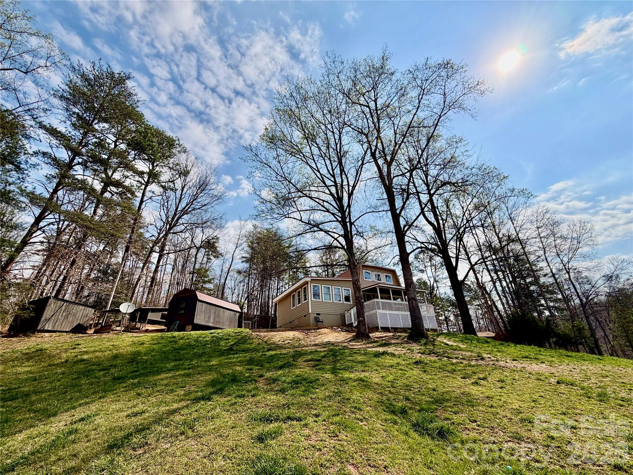 282 Calhoun Trail Rutherfordton, NC 28139 - Photo 33 of 48 a backyard of a house with lots of green space