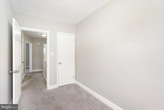 a view of an empty room