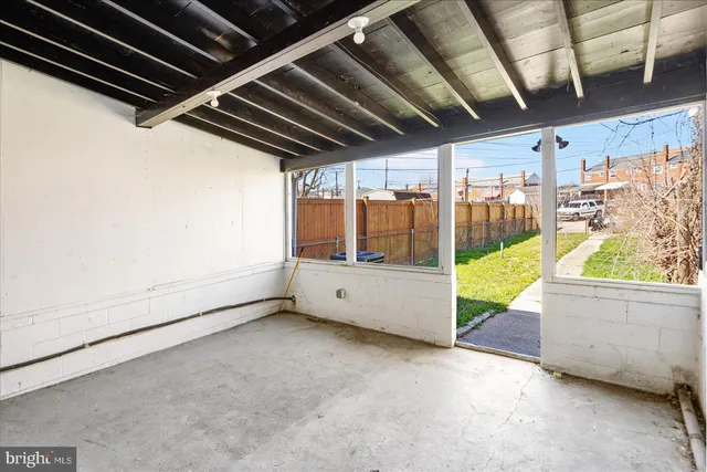 a view of an empty room