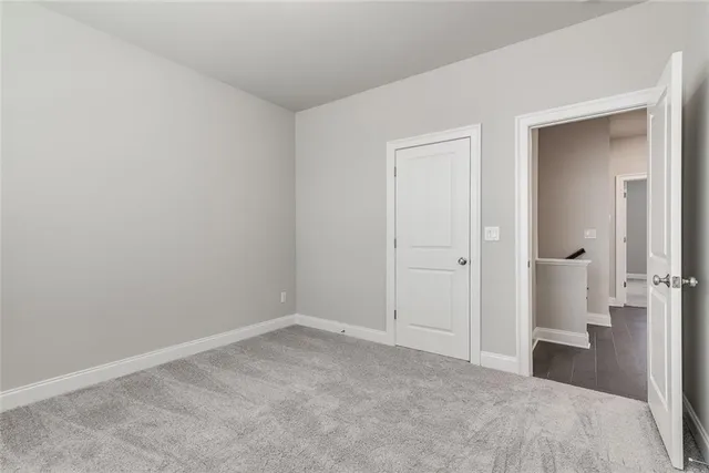 a view of a room with a wardrobe space