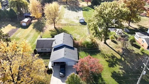 a view of an outdoor space and a yard