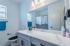 a bathroom with a sink and a toilet