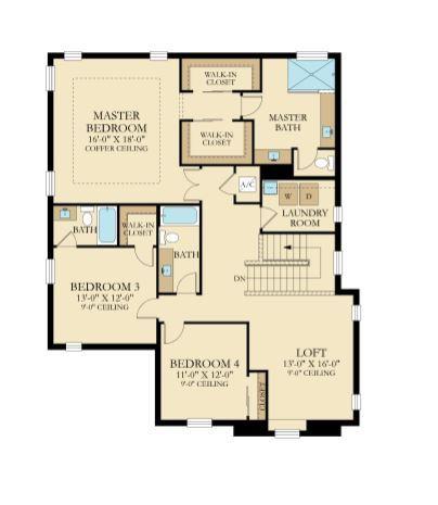 19735 Split Rail Run, Unit 373 Loxahatchee, FL 33470 - Photo 15 of 15 Easton Floor Plan Upstairs