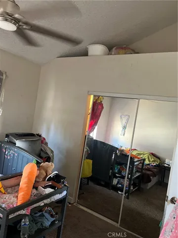 a room with furniture and air hockey table