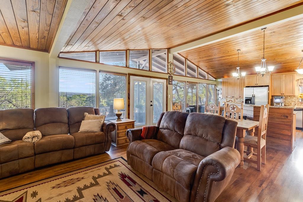 104 Rio Vista Road Burnet, TX 78611 - Photo 21 of 30 a living room with furniture and a large window