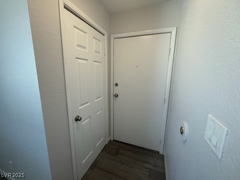 4360 Twin View Circle, Unit 4 Las Vegas, NV 89121 - Photo 16 of 17 Doorway with a textured wall and wood finished floors