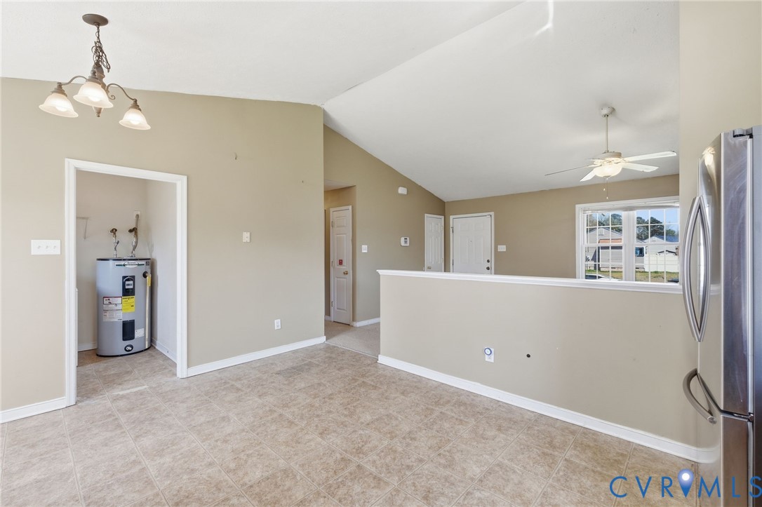 4600 Blackberry Patch Road Henrico, VA 23231 - Photo 16 of 26 Unfurnished room with lofted ceiling, electric wat