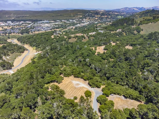 a view of a city with a mountain
