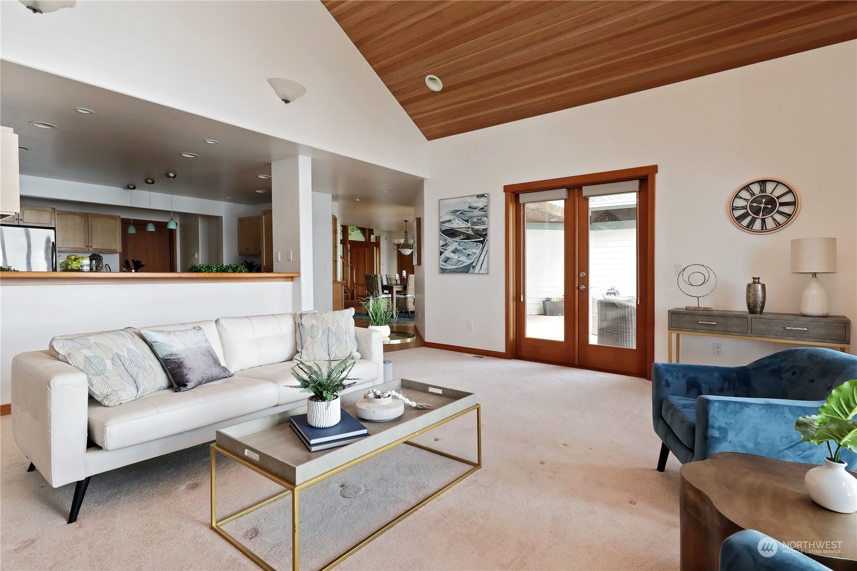 1292 Dines Point Road Greenbank, WA 98253 - Photo 9 of 40 a living room with furniture and wooden floor