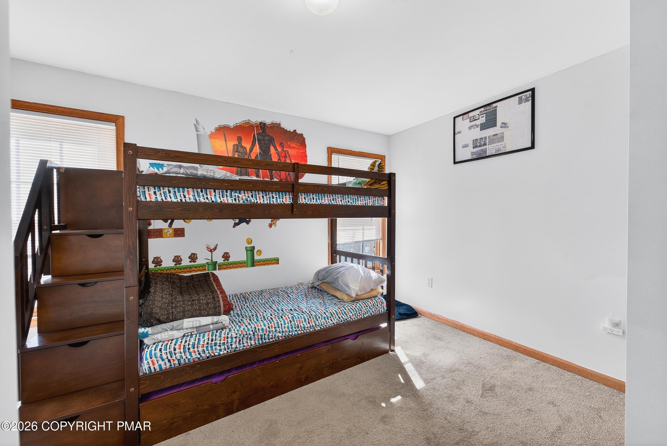 6293 Decker Road Bushkill, PA 18324 - Photo 33 of 38 a bedroom with furniture and a air conditioner vent