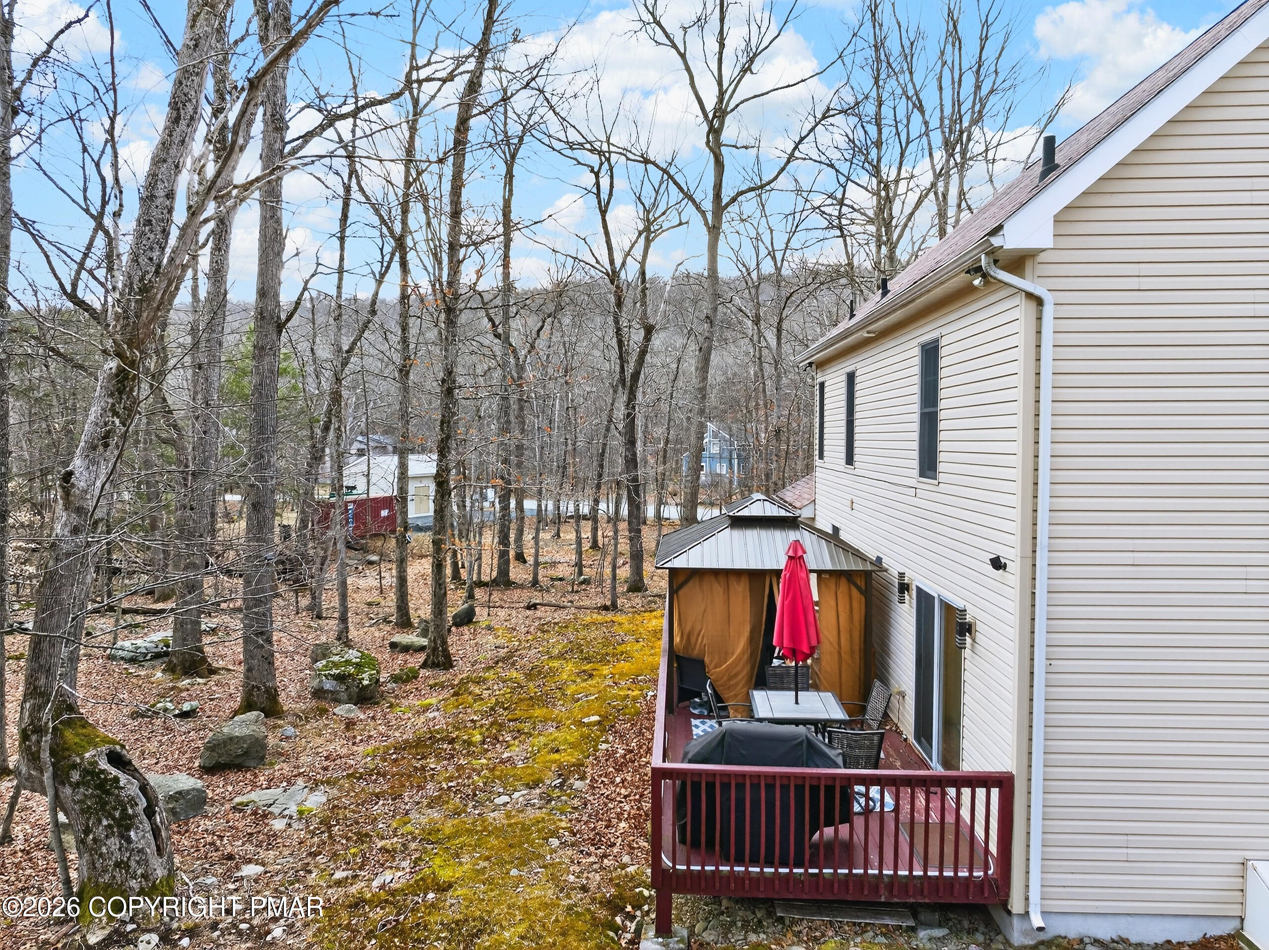 6293 Decker Road Bushkill, PA 18324 - Photo 6 of 38 a outdoor space with lots of trees
