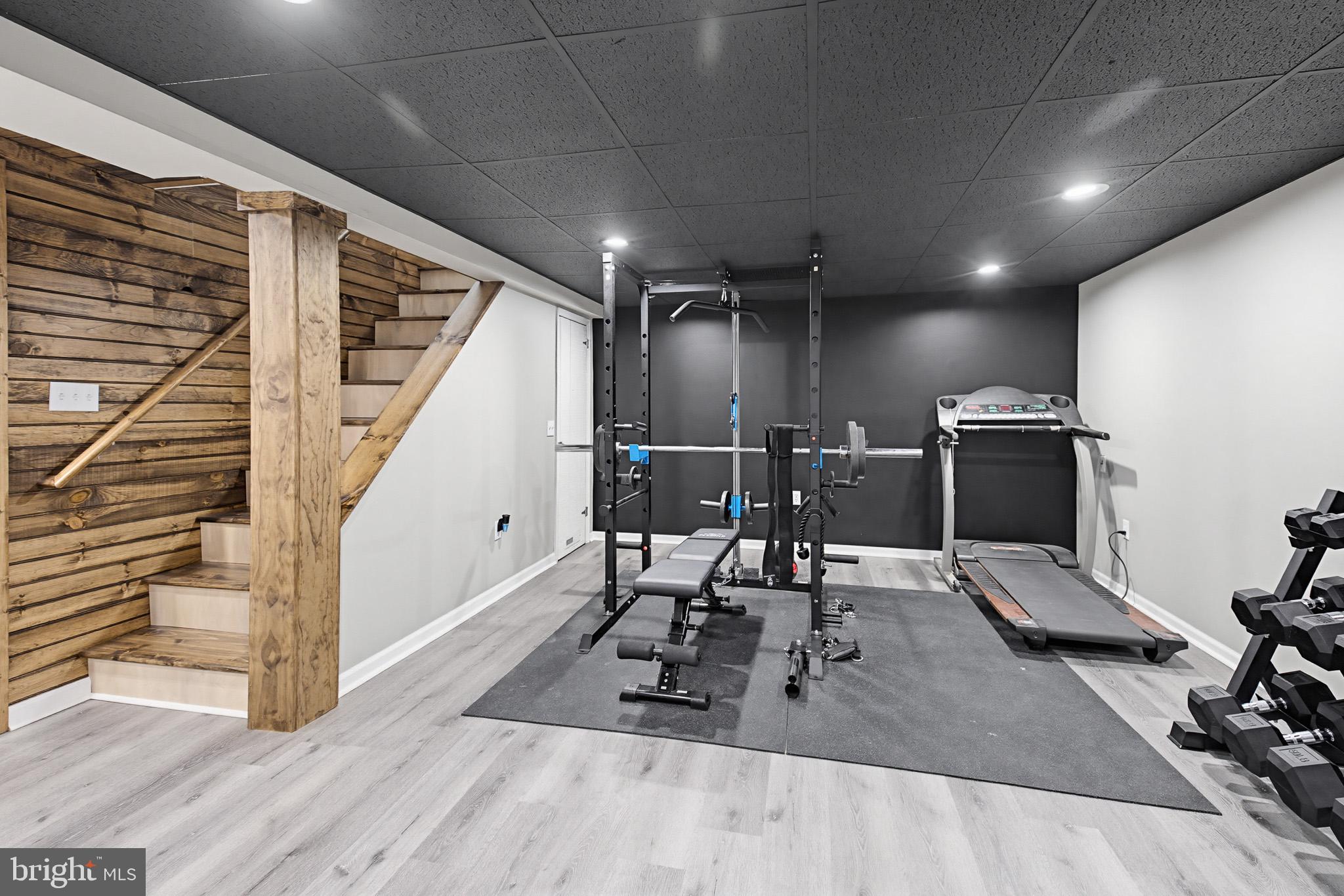 39 Rupp Street Middletown, PA 17057 - Photo 30 of 45 Modern basement gym with rustic charm.