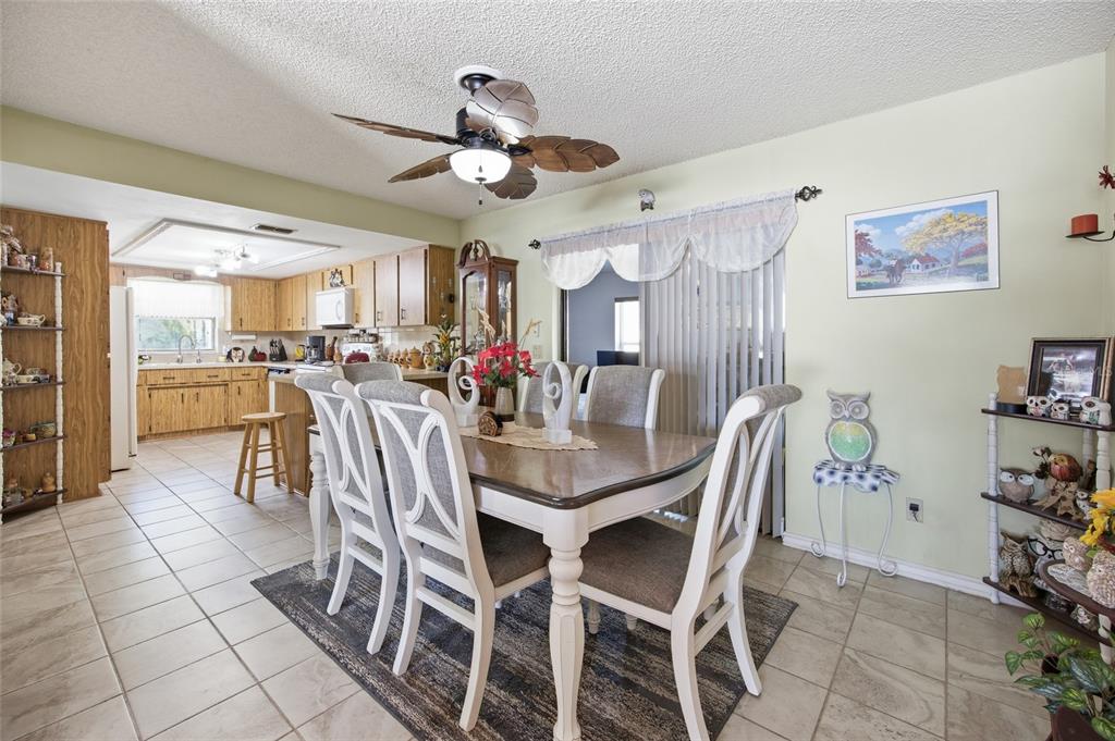 5141 East Backner Lane Inverness, FL 34452 - Photo 19 of 31 a view of a dining room and livingroom with furniture a rug a painting and a chandelier