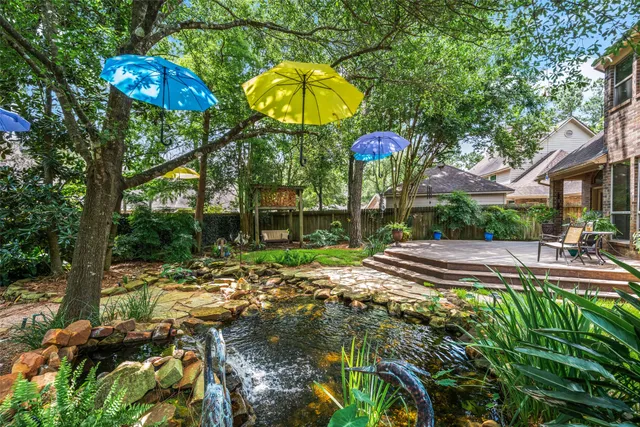 a view of a volley ball court